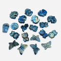 Hot Selling Natural Labradorite butterfly Crystal Carvings for Gift Decoration