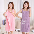 Custom Coral Fleece  Bath Wrap Around Towel for Woman Thick Bath Towels Towelling Bath Rope Dressing Gown