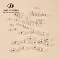JD Brand Jewelry Accessories S925 Sterling Silver Metals Ball Spacer Silver Plated Beads for Jewelry Making