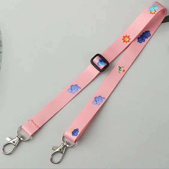 Wholesale Eco-friendly Polyester Lanyard Detachable Shoulder Bag Custom Adjustable Personalized Cellphone Lanyards 2x120cm