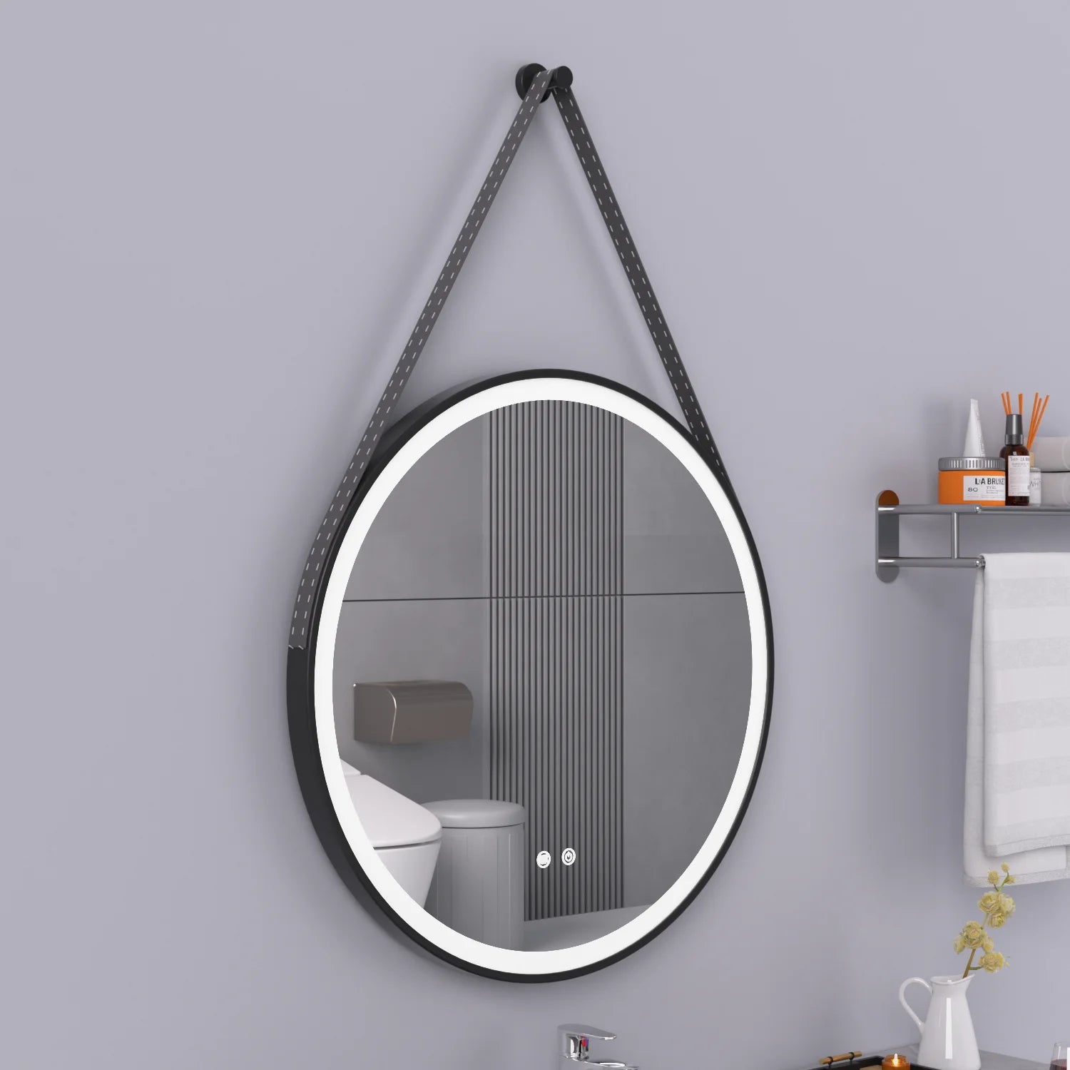 Wholesale Hotel Home Custom LED Bathroom Mirror Smart Makeup Bathroom Mirror With LED Light