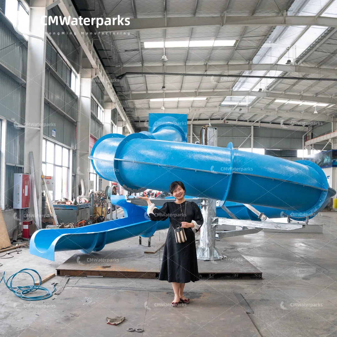Commercial Fiberglass Water Slide Swimming Pool Playground Slides for Kids and Adults