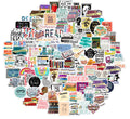 100Pcs Reading Book Motivational Graffiti Sticker for Girl Notebook Guitar Laptop Waterproof PVC Vinyl Label