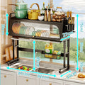 2023 New Design Standing Type Dish Drying Rack Over-Sink Kitchen Storage Shelf Easy Installation