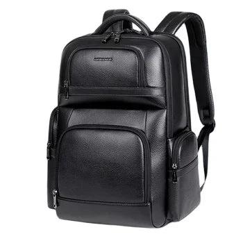 Marksman High-quality Cow Leather Business Cow Leather Backpack Black Cow Leather Backpack