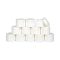 1oz 2oz 3oz 4oz 5oz 6oz Round Opal White Glass Jars with Inner Liners White Screw Cap Cosmetic Cream Use