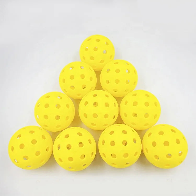 Outdoor Standard Eco-friendly Material 26/40 Holes Pickleball Balls for Training and Competitions Pickleball Accessories