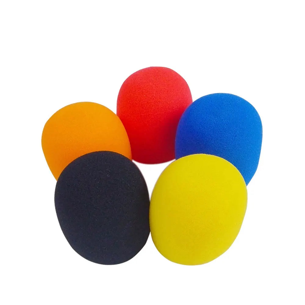 5pcs/lot Universal Mic Accessories Foam Cover Handheld Microphone Windshield Sponge Cap Ball Shape Microphone Windscreen for KTV