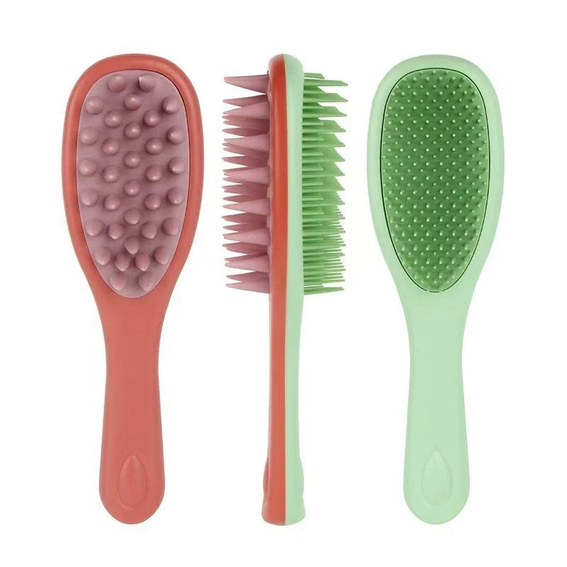 Popular Hairstyling Tool 3D Hair Smoothing Brush Silicone Scalp Massger Hair Combs