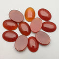Diy Handcrafted 25*18mm Oval Stone Cabochon Loose Carnelian Crystal Beads for Jewelry Making Crystal
