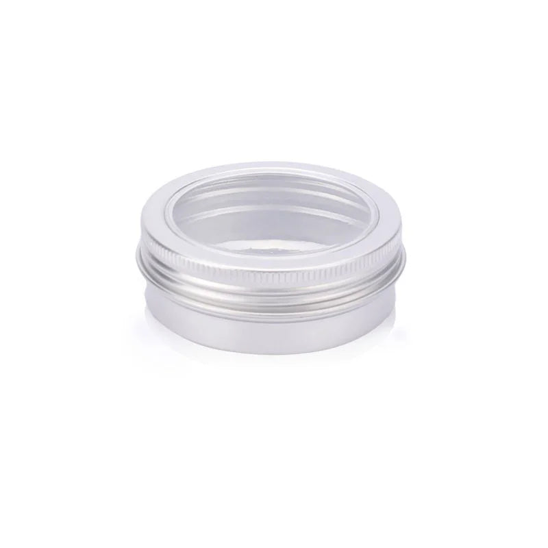 60g 60ml Round Aluminum Tin Can Candy Tea Food Storage Metal Tin Box Container with Window