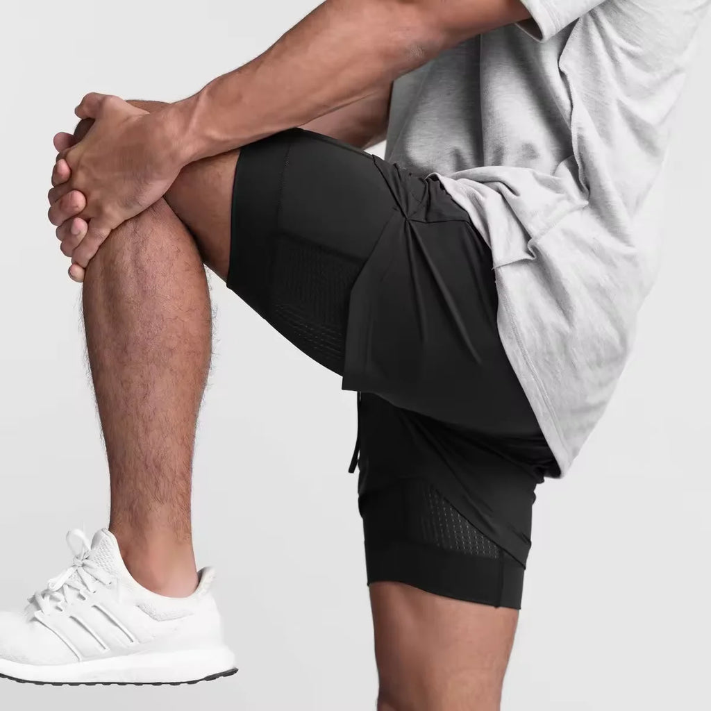 Summer Customized logo Gym Training Workout Mesh Shorts 100% Polyester Breathable Sports Fitness Shorts Pants for Men