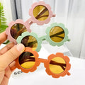 Summer Outdoor Toddler Sunglasses for Boys and Girls Cute Sunflower Design with UV400 Optical Lenses PC Frame Material