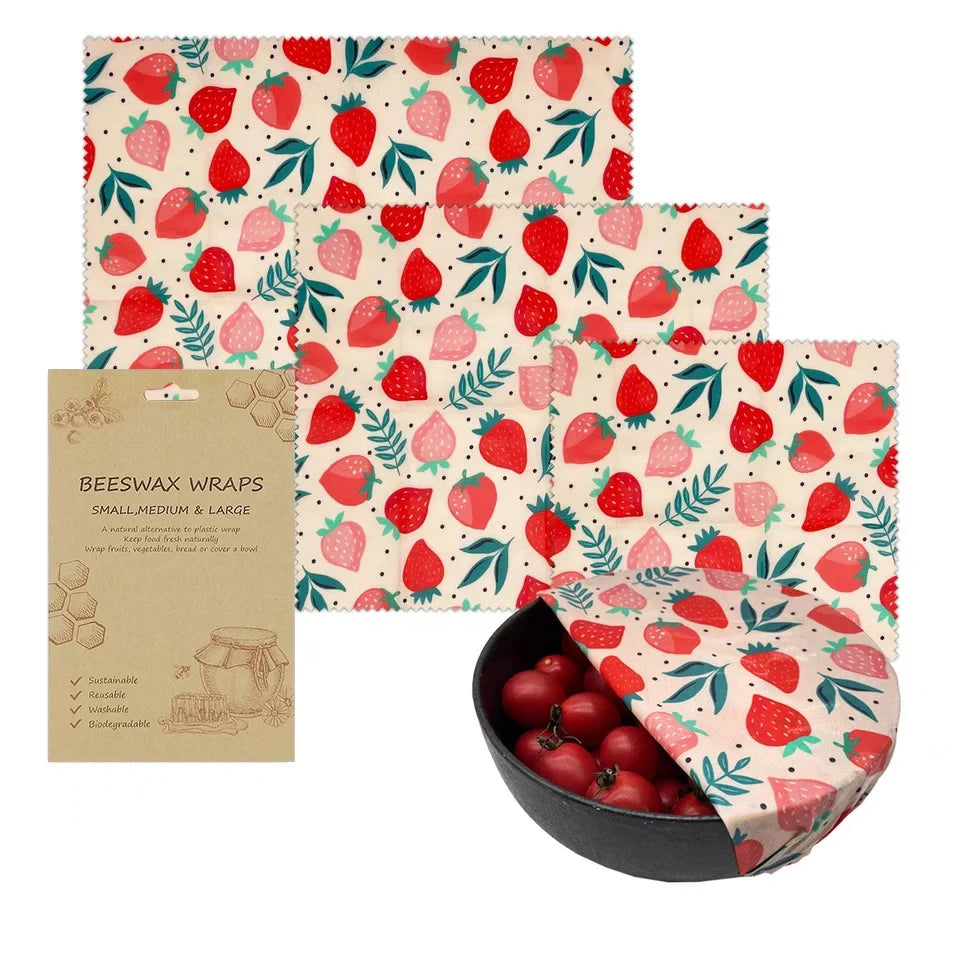 2023 Hot Sale Ins Custom Design Natural Eco Reusable Beeswax Food Wrap