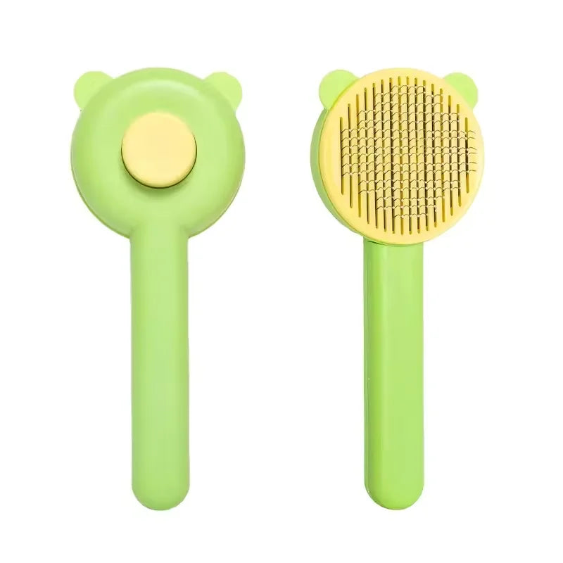 Self Cleaning Portable Automatically Dog Cat Slicker Brush Remove Dog Hairs Comb Pet Grooming Brush