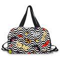 Designer Tote Sports Duffel Bag Large Capacity Multi-Pocket Overnight Travel Style with Shoe Compartment for Gym Use