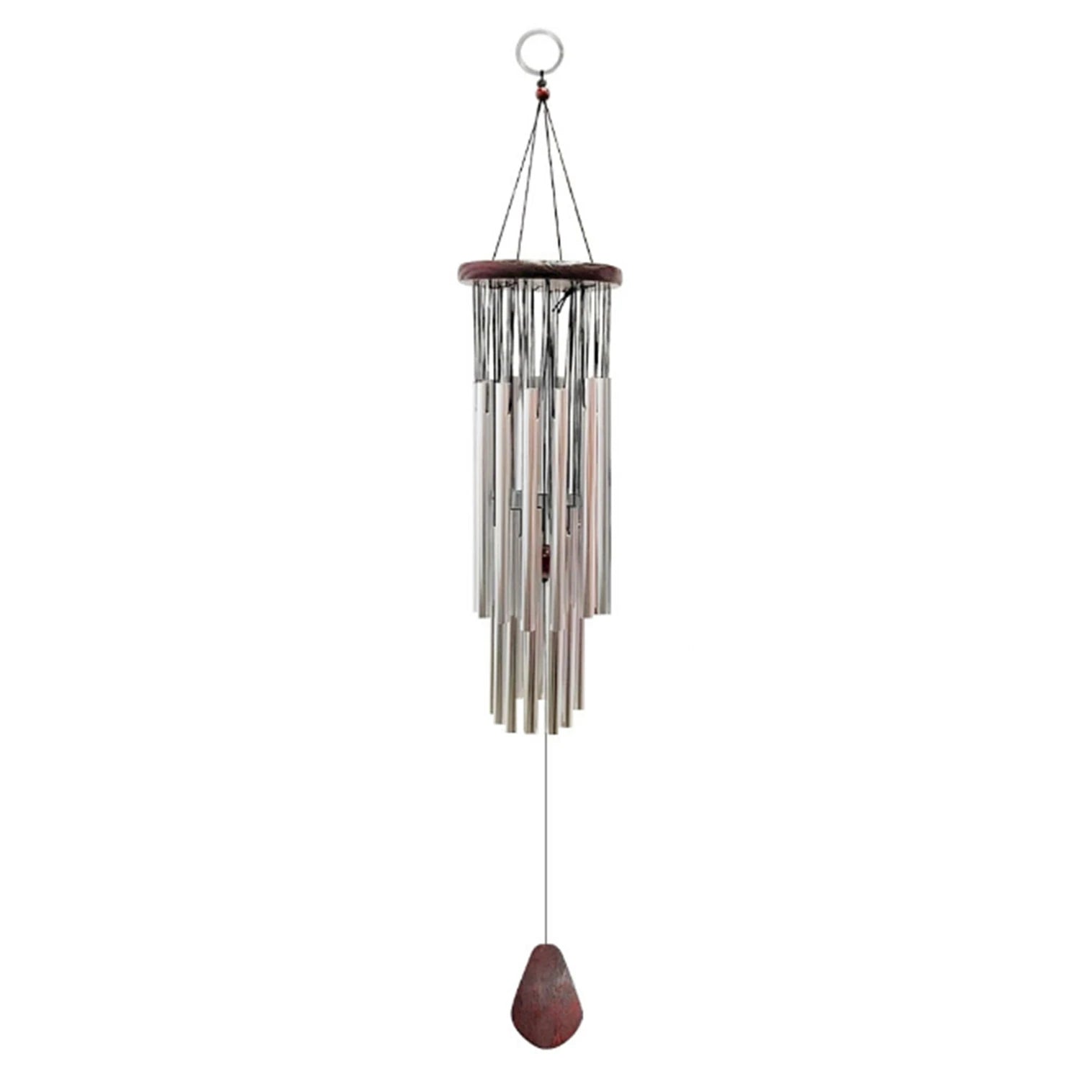 Factory Price 27 Tubes Wind Chime Gold Silver Wall Hanging Ornament Home Garden Outdoor Decor Wind Chapel Bells