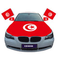 Top 32 Customizable Car Cover Flag Directly Supplied by Manufacturer Featuring Tunisia Hood Banner Football Team Hood Banner
