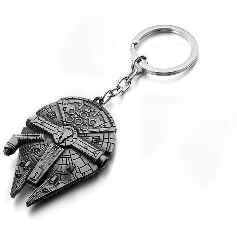 Hot Sale Movie Spaceship Alloy Fashionable Personalized Key Chain Pendant with Custom Colors-Promotion Gift