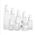 20ml 30ml 60ml 100ml 120ml clear Frosted Refillable Empty Flat Shoulder Glass Spray Bottle for Perfume Lotion Cosmetic Packaging