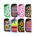 Wholesale Ready to Ship Neoprene Sublimation Printing Eyeglass Sleeve Pouch Eyeglasses Holder