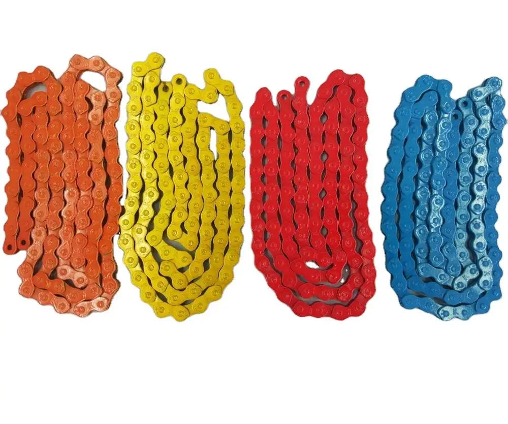 Professional Factory Made Single-Speed Color Steel Bicycle Chain for Fixed Gear Mountain Bike