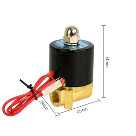 Factory Direct Sell Cheap Price Brass Direct Acting 10bar 1/4 Mini Normally Close 220 Volt Water LPG Gas BBQ Solenoid Valve