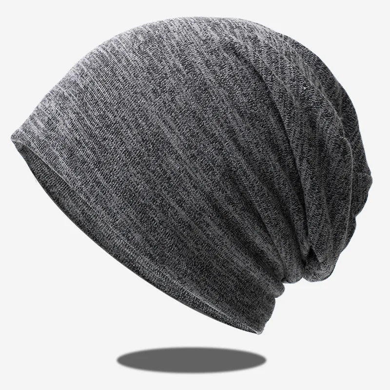 Hot Sale Unisex Women Thin Lightweight Solid Jersey Slouch Outdoor Running Hats Cotton Sleep Beanie Hat Skull Cap