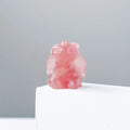 DIY Strawberry Quartz Crystal Dragon Toothless Dragon Sculpture Crystal Gift