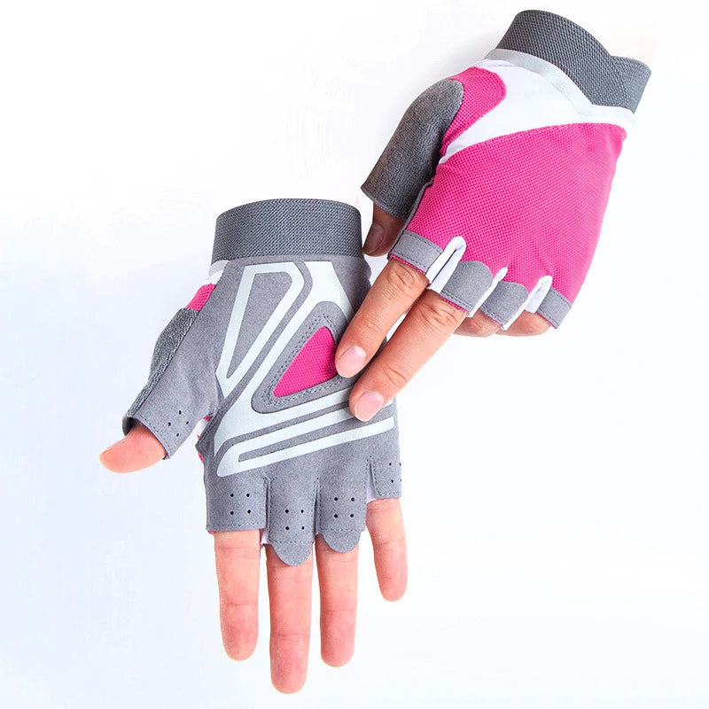 2026 Wholesale Half Finger Weight Lifting Gloves Leather Grip Gym Cycling Home Use Fitness Gloves