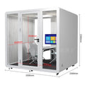 Removable Modern Office Soundproof Phone Booth Modular Design Vocal Booths Phone Pods Voice Recording Cabin Healthy