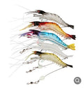 NEW Many Stock Fishing Soft Bait Shrimp Lures with Swivel Pesca 9cm 6g Luminous Shrimp Silicon Soft Artificial Bait With Hooks