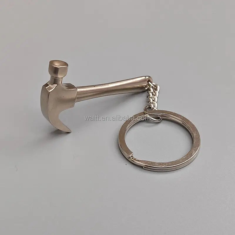 Metal Hammer Keychain | Mini Hand Tool Keyring for Father Day | Custom & Wholesale