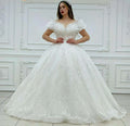 New Fashion High-end Shining Luxury Ball Gown Wedding Dress Beaded Sequin Princess Dress Bridal Dresses