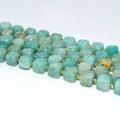 Factory Wholesale Price 100% Natural 8*8mm Faceted Amazonite Loose Gemstone Beads