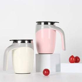 New 380ml Automatic Mixing Stainless Steel Magnetic Coffee Mug Battery Style Self Stirring Mug
