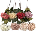 High Quality Silk Wedding Decorative Hydrangeas Single Stem Artificial Flowers Hydrangea