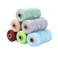 3mm Macrame Rope Soft Cotton Yarn for Handmade Crochet-Versatile Pattern Cord Bags Shoes Garments Home Textiles Coated Finish