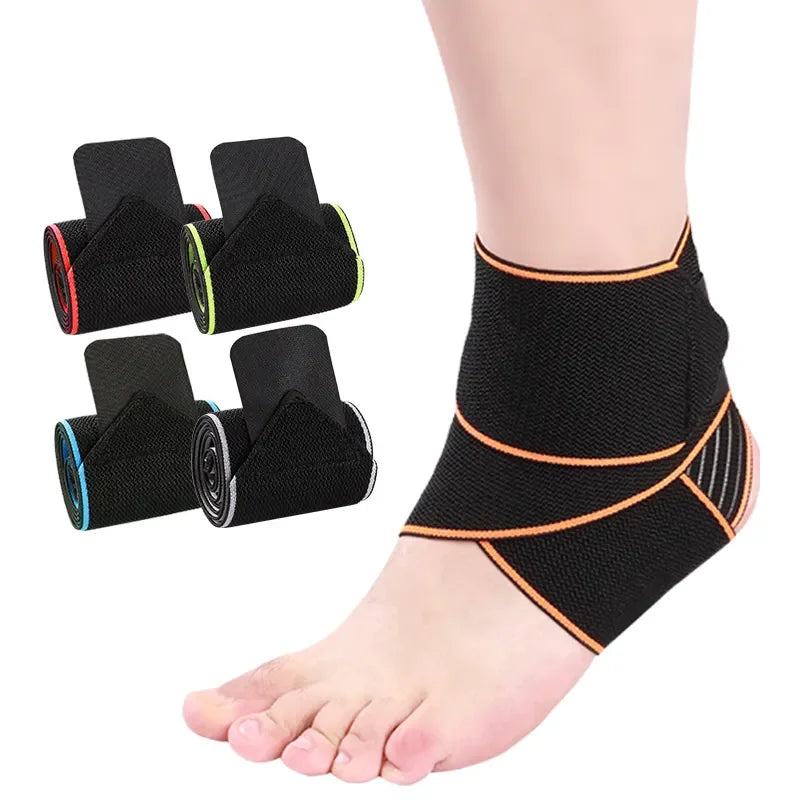 Adjustable Ankle Support Brace with Strap Foot Ankle Sleeve for Protection against Sprains