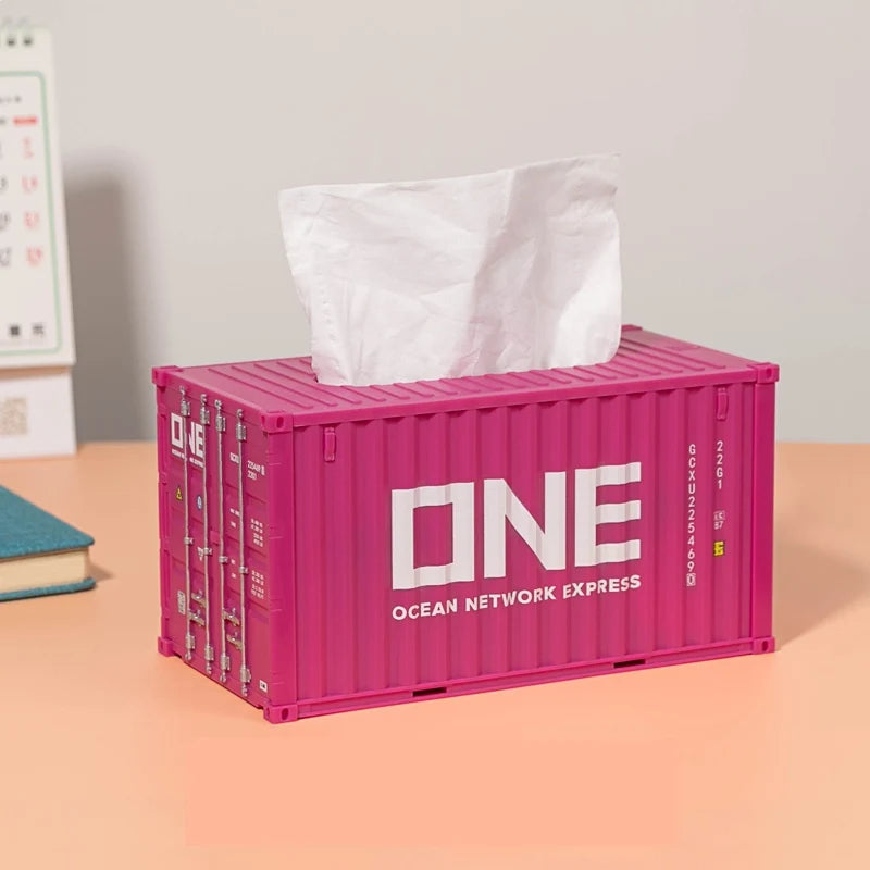 Christmas Gift Personalized Tissue Box Ornaments Custom LOGO Shipping Container Model MegaBDM