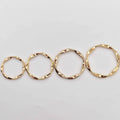 Cycle-1 Whosale 30mm/35mm/40mm/45mm/50mm O-Shaped Design Round Buckle Wavy Edge Bikini Accessories Decorative Swimsuit Buckle