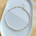 Wholesale Boho Colorful Beads Freshwater Pearl Choker Necklace Women