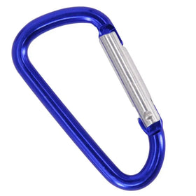 HXY 62*33*5.5MM Cheap Wholesale 7# D Shape Aluminum Carabiner Keychain Hook Lightweight Waterproof Fashion Hiking Camping