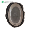 5 X 8 Mens India Hair Piece Toupee Durable Fine Mono With 1/8 " French Lace in Front