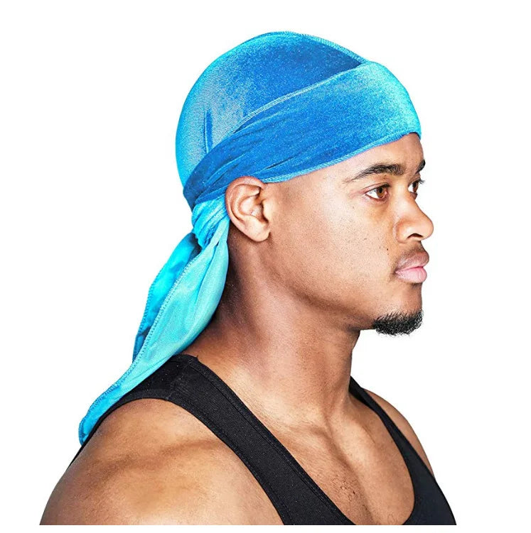 Customize Printed Velvet Hat Duragesic Bonnets Durags for Men