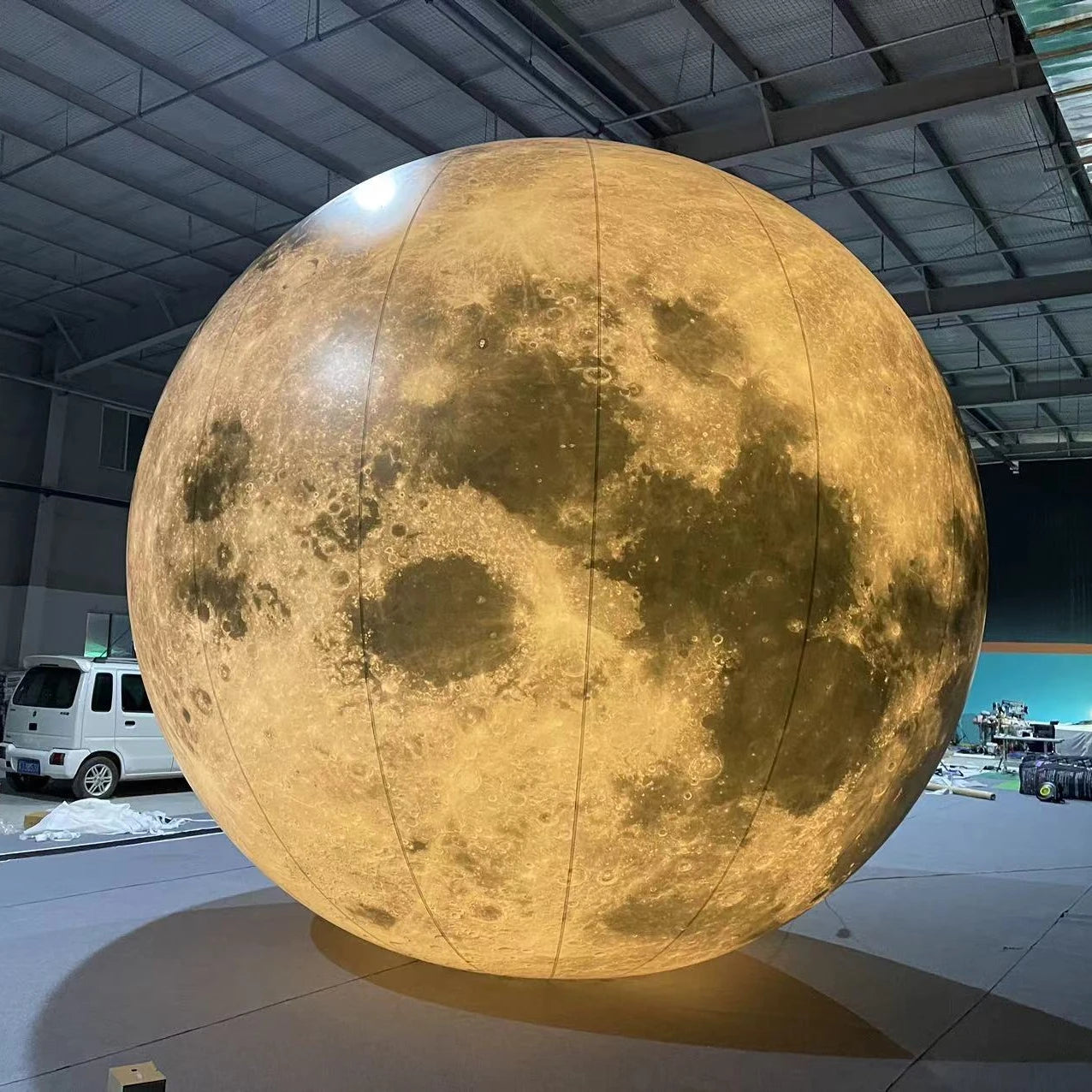 TianYi Tech Wholesale Large Inflatable Giant Moon Planet Ball Balloon Jump Moon with LED Waterproof Lithium Battery Plug Powered