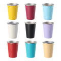 Custom Logo Reusable Stackable 12oz 16Oz Single Wall 304 Stainless Steel Pint Cup for Outdoor Travel Camping Beer Mug Tumbler