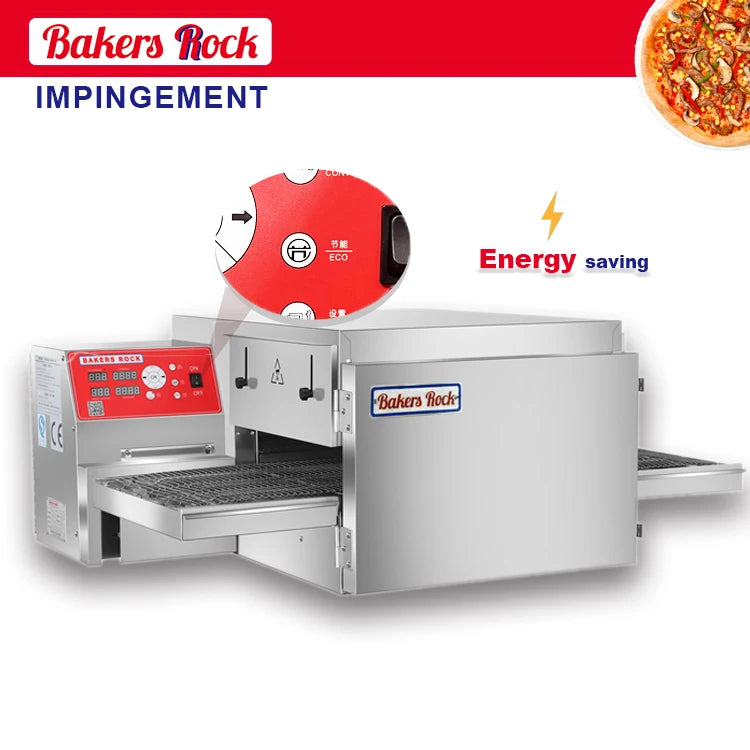 Energy Saving Countertop High Efficiency 16 Inch Chain Conveyor Pizza Oven for Restaurant