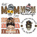 Ready to Ship Mothers Day Mom Life Iron on Stickers Vinyl Mama Transfer Printing Plastisol Print logo for t Shirts