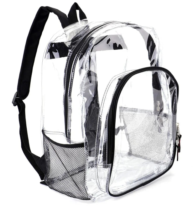 2022 Summer Waterproof Beach School clear PVC Bag Transparent Backpack